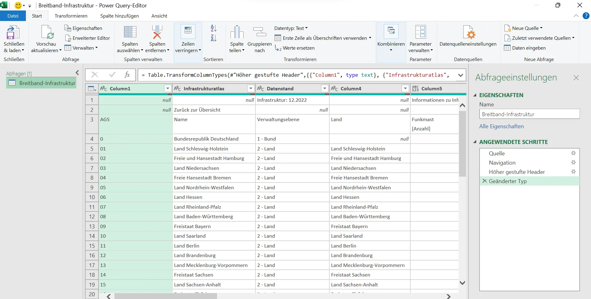 Power Query Editor