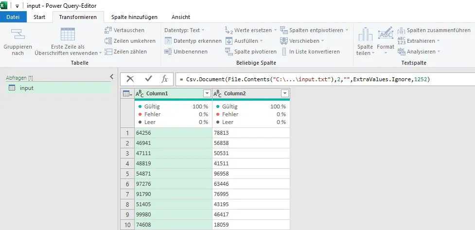 Power-Query-Editor