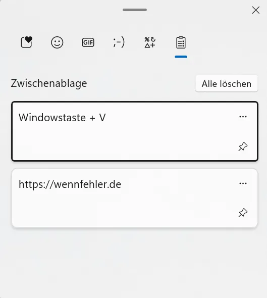 Zwischenablage